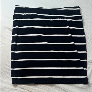 Xhilaration Black and White Striped Pencil Skirt